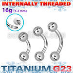 ubneb4si titanium g23 internal banana 4mm balls