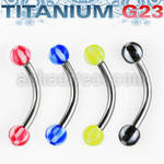 ubneck banana ceja titanio g23 bolas acrilicas cuadros 3mm distribuidor
