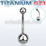 ubng piercing ombligo titanio g23 bolas titanio liso 5mm 8mm distribuidor mayorista