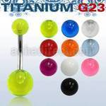ubnuv piercing ombligo titanio g23 bolas acrilico uv 5 8mm distribuidor