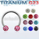 ucbfr4 barbell circular titanio g23 bolas multi cristal ferido 4mm mayorista