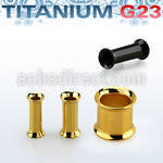 udtpg dilatacion tunel doble flare titanio g23 pvd al por mayor