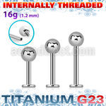 ulbb4si titanium g23 internal labret 4mm ball