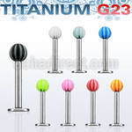 ulbeb3 labret titanio g23 bolas pelota playa acrilico uv 3mm 8mm venta