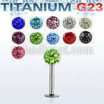 ulbfr4s labret titanio g23 bola multi cristal 4mm mayorista