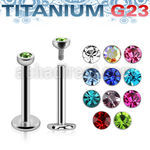 ulbics labret titanio g23 rosca interna 16g cabeza parte 2 2mm joya bisel venta