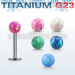 ulbop3 labret titanio g23 bola opalo 3mm mayorista