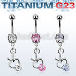 umcdz374 piercing ombligo titanio g23 bolas joya bisel 5mm 8mm manzana zirconia 10mm mayorista