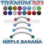 unpbnfr4 titanium g23 banana 4mm ferido glued balls