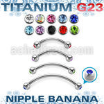 unpbnjb4 titanium g23 banana 4mm bezel set jewel balls