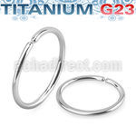 usel20 high polished annealed titanium g23 seamless ring