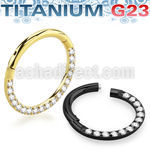 usgtsh11 pvd plated titanium hinged segment ring cz side