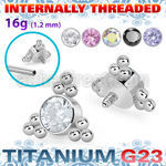 ushz2in titanium g23 top part post round cz