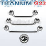 usubjb5 barbell superficial industrial titanio g23 45 grados bolas joya titanio 5mm distribuidor