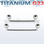 usudb5 barbell superficial industrial titanio g23 90 grados bolas titanio 5mm distribuidor