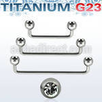 usudjb5 barbell superficial industrial titanio g23 90 grados bolas titanio joya 5mm distribuidor