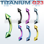 utbnecn banana ceja titanio g23 anodizado conos 3mm mayorista