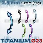 utbnen25 banana ceja titanio g23 anodizado conos 2 5mm mayorista