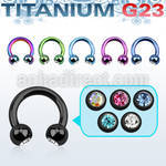 utcbjb4 barbell circular titanio g23 anodizado bolas joya 4mm cristal bisel al por mayor