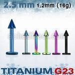 utlbcn25 labret titanio g23 anodizado conos 2 5mm venta