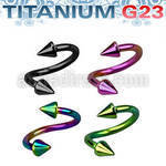utspen espiral ceja titanio g23 anodizado dados 2 5mm mayorista
