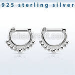vsepn14 septum clicker plata 925 barra cierre acero 316l decorado bolas grandes barra 14 516 6mm 8mm venta