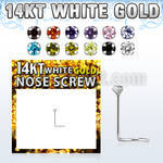 wsczm1 piercing nariz l oro blanco 14 kts 0 6mm zirconia redonda 1 5mm chapado rodio al por mayor