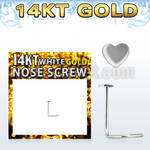 wsht piercing nariz l oro blanco 14 kts 0 6mm corazon 2 5mm distribuidor mayorista