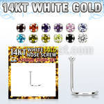 wszm12 piercing nariz oro blanco 14 kts 0 6mm zirconia color redonda 1 25mm al por mayor