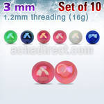 xabuvb3 set 10 bolas acrilicas recubrimiento ab 3mm rosca mayorista