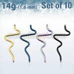 xinte14g pack 10 barras barbell industrial corazon acero 316l anodizado rosca 35mm 38mm venta