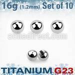 xubal25 pack 10 bolas titanio g23 brillo espejo 2 5mm rosca distribuidor mayorista