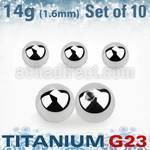 xubal6 pack 10 bolas titanio g23 brillo espejo 6mm rosca venta