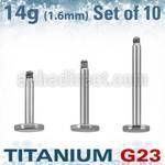 xulb14g pack 10 barras labret titanio g23 rosca distribuidor