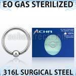 zbcr14 piercing esterilizado aro bola presion acero 316l bola 4mm distribuidor mayorista