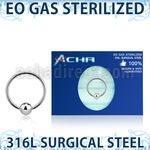 zbcr20 eo gas 316l steel ball closure ring