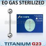 zubbbs piercing esterilizado barbell lengua titanio g23 bolas 5mm distribuidor mayorista