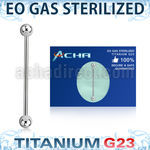 zubbinds sterilized titanium g23 industrial barbell balls