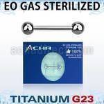 zubbnpg piercing esterilizado barbell pezon titanio g23 bolas 5mm al por mayor