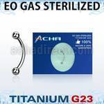 zubneb piercing esterilizado banana ceja titanio g23 bolas 3mm al por mayor