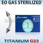 zubnecn piercing esterilizado banana ceja titanio g23 conos 3mm venta