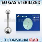 zubns piercing esterilizado piercing ombligo titanio g23 bolas titanio liso 5mm 6mm al por mayor