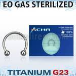 zucbeb piercing esterilizado barbell circular titanio g23 bolas 3mm distribuidor mayorista