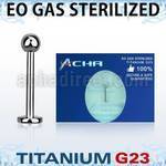 zulbb3 piercing esterilizado labret titanio g23 bola 3mm al por mayor