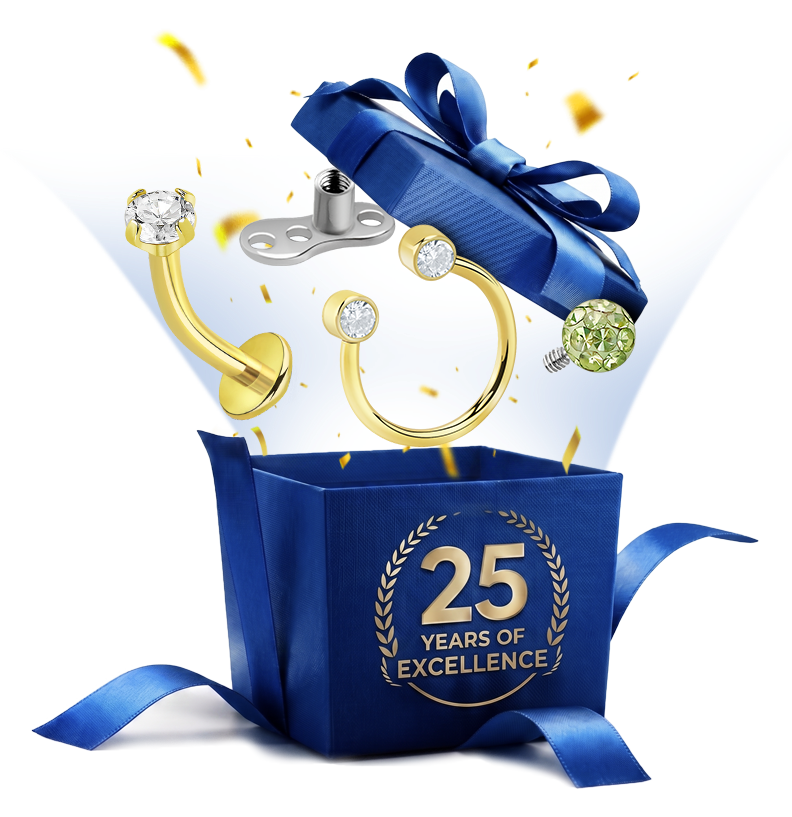25 Years of Excellence Body Jewelry Gift Box